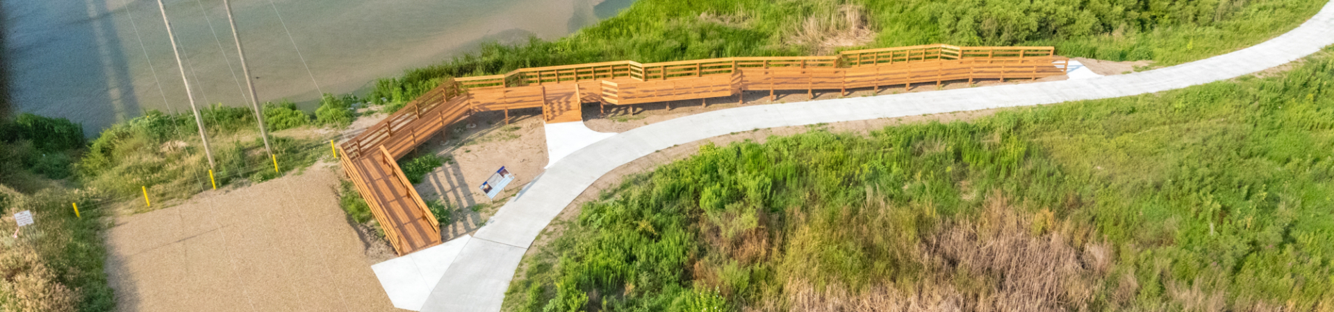 Aerial view of Alda Crane Site